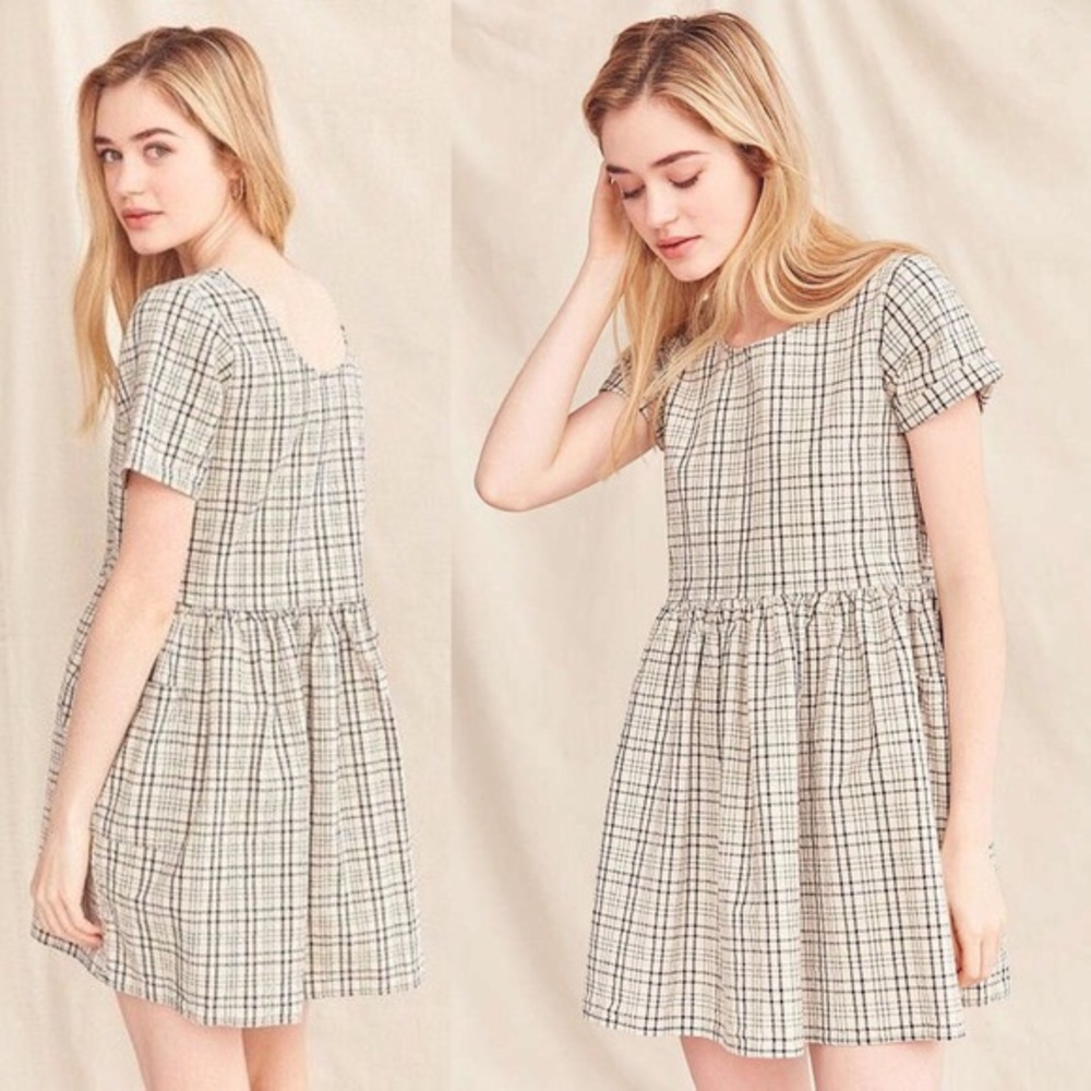 UO/Urban Renewal Remade Yarn-Dyed Babydoll Dress
